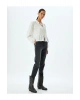 Yüksek Bel Kot Pantolon Slim Fit Düğmeli Pamuklu - Slim Fit Jean