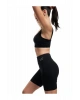 Yüksek Bel Slim Fit Baskılı İnterlok Biker Spor Tayt