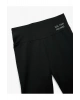 Yüksek Bel Slim Fit Baskılı İnterlok Biker Spor Tayt