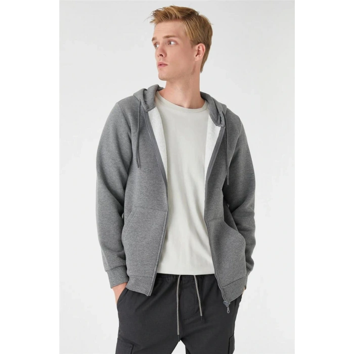 3wam70057mk Antrasit 931 Erkek Pamuk Jersey Sweatshirt