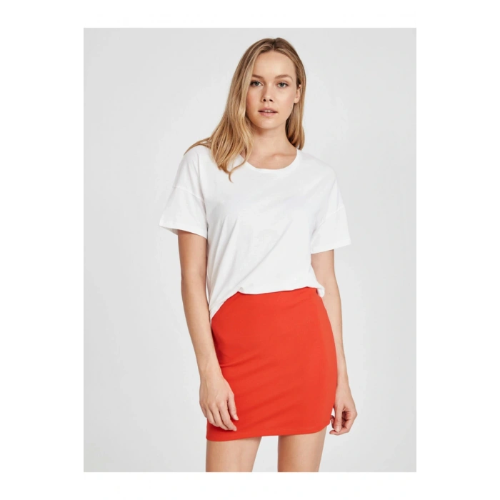 Kadın Kırmızı Casual Etek