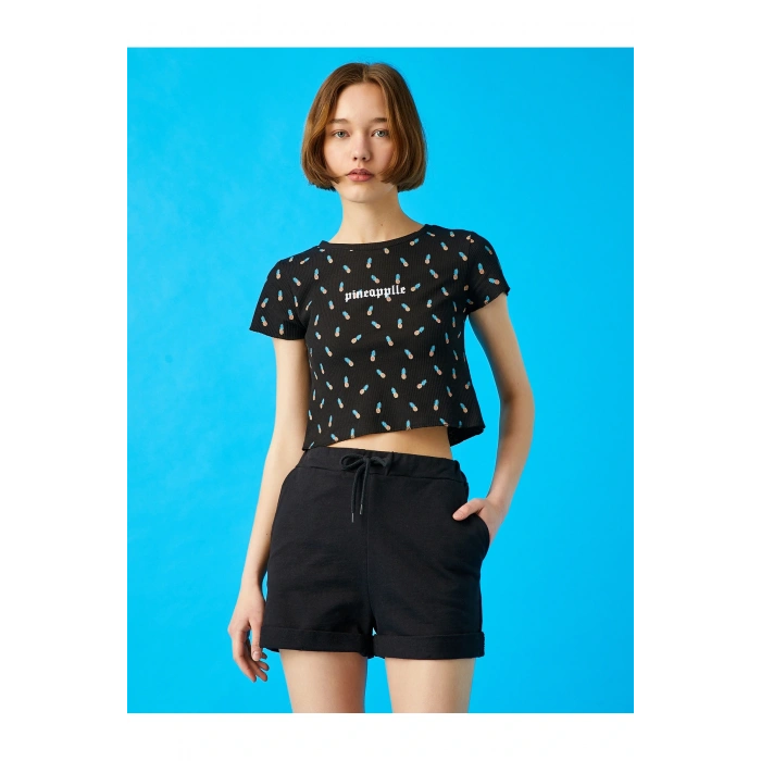 Kadın Siyah T-Shirt