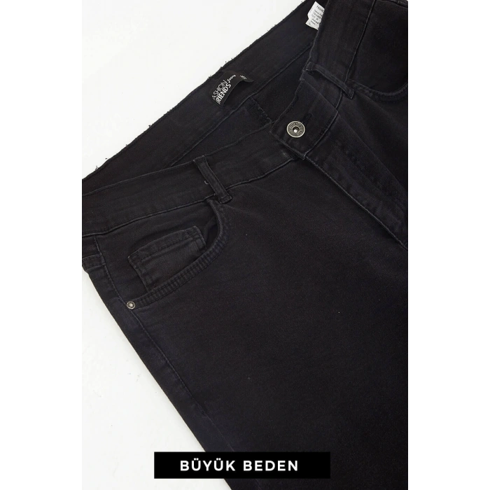 Büyük Beden Carmen Jean Pantolon Antrasit