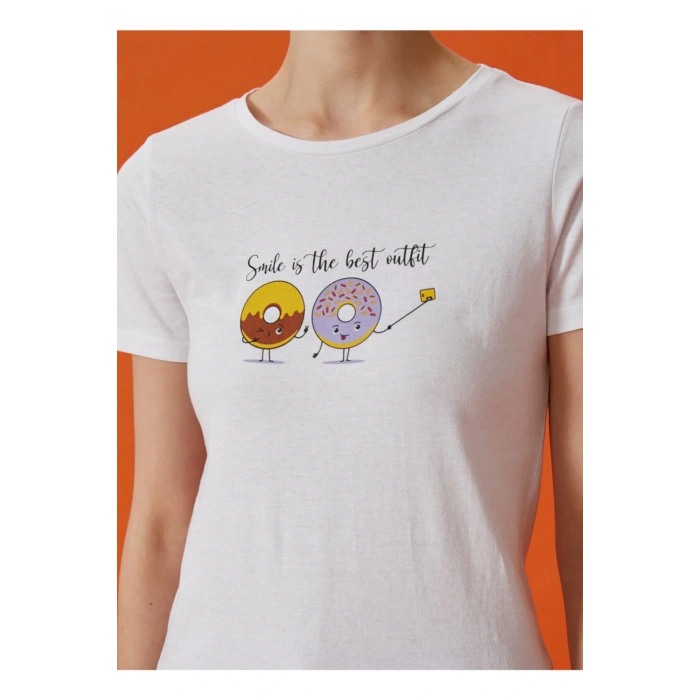 T-shirt, M, Koyu Beyaz