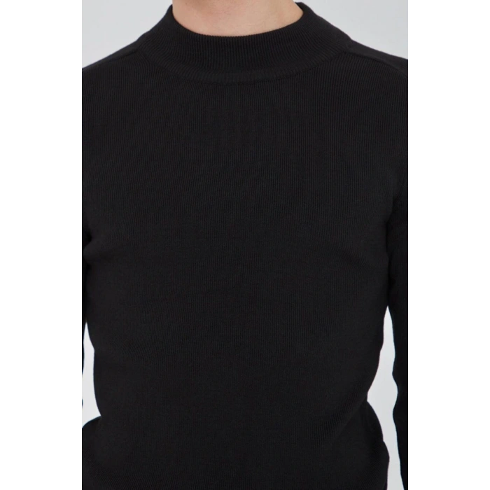 21k0316e1 Erkek Balıkçı Yaka Kazak