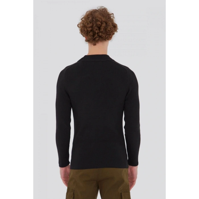 21k0316e1 Erkek Balıkçı Yaka Kazak