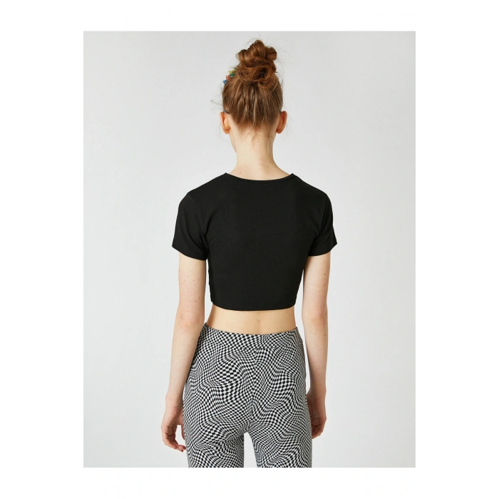 Kısa Kollu Crop Tişört