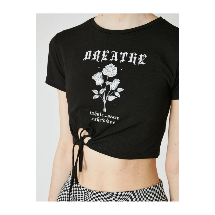 Kısa Kollu Crop Tişört