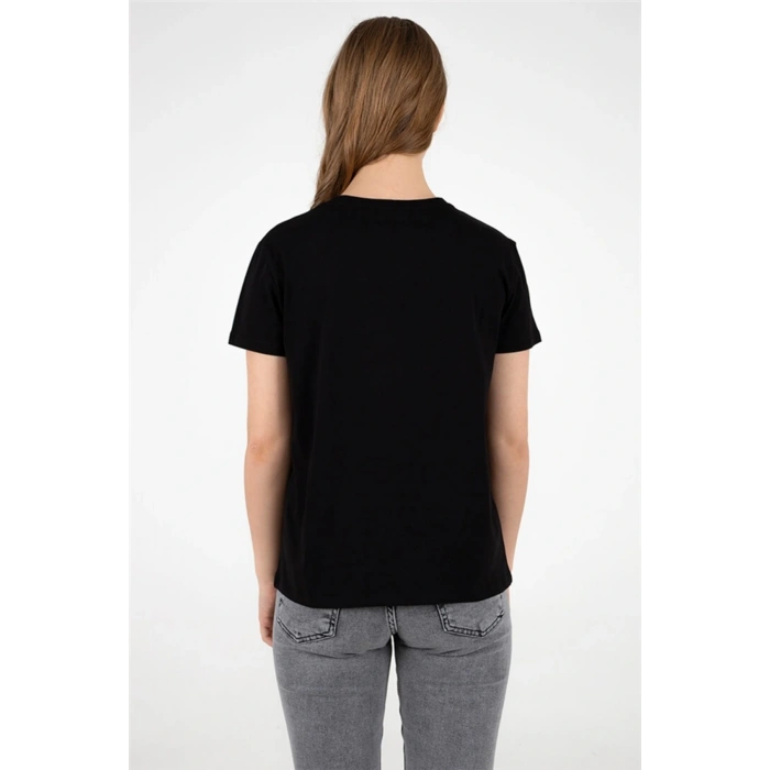 Baskılı Tişört Siyah