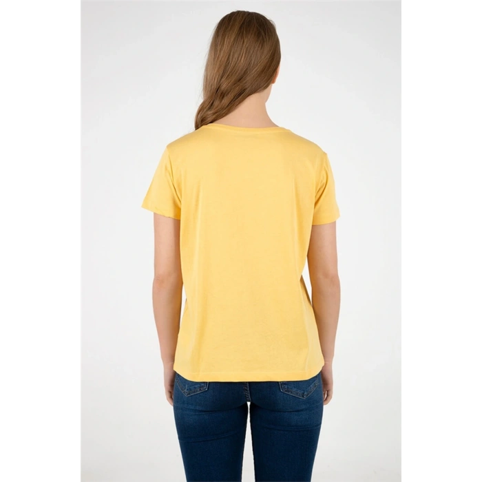 Baskılı Tişört Sarı