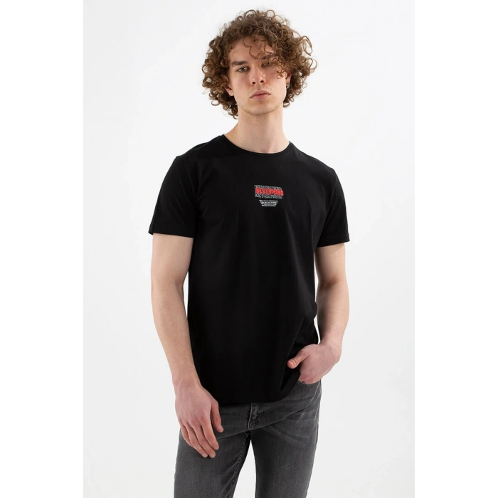 Baskılı Tişört Siyah