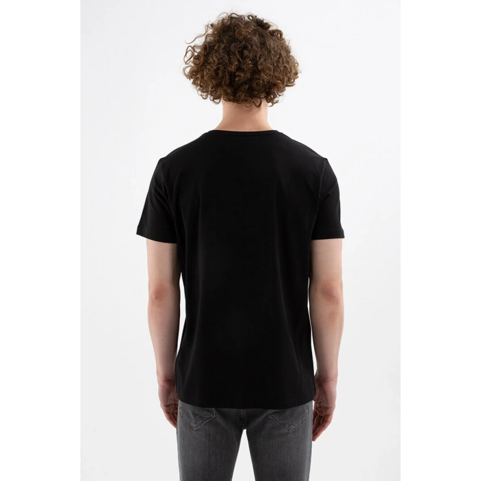 Baskılı Tişört Siyah