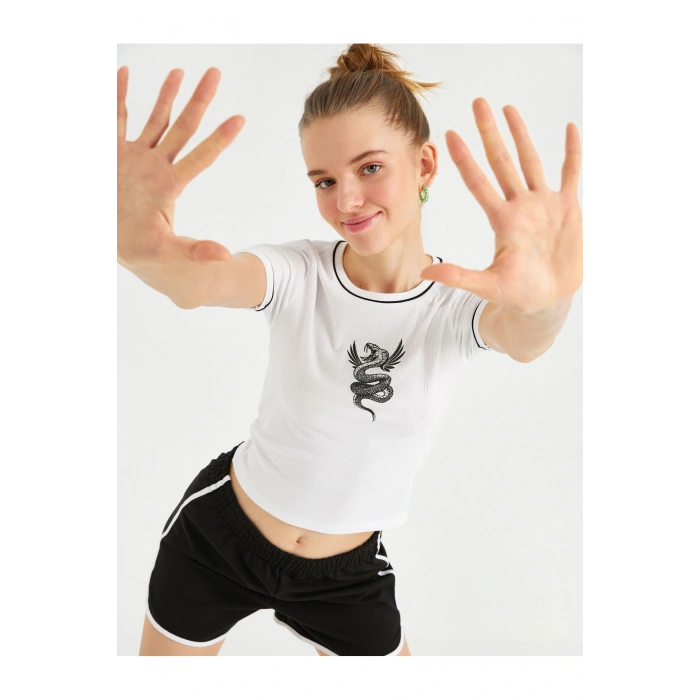 Kısa Kollu Baskılı Tişört