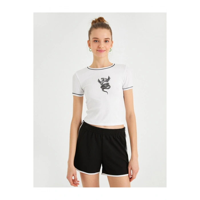 Kısa Kollu Baskılı Tişört