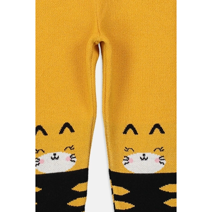 Kız Bebek Hardal Sarı Jaka Mnt Tayt