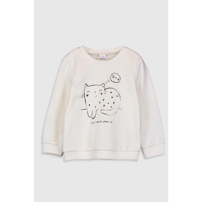 Kız Bebek Krem Rengi Fdw Alt-Üst Takım