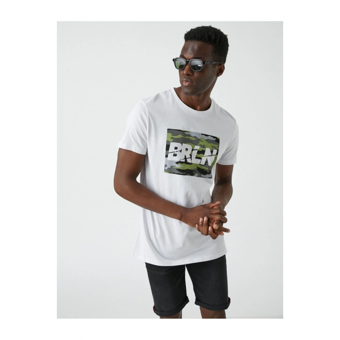 Kamuflaj Baskılı Tişört