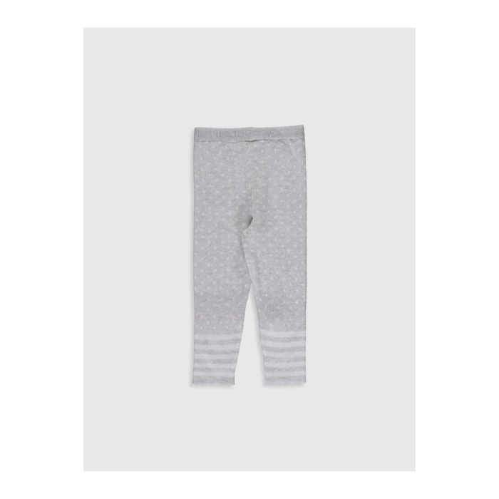 Kız Bebek Açık Gri Melanj Dd0 Tayt