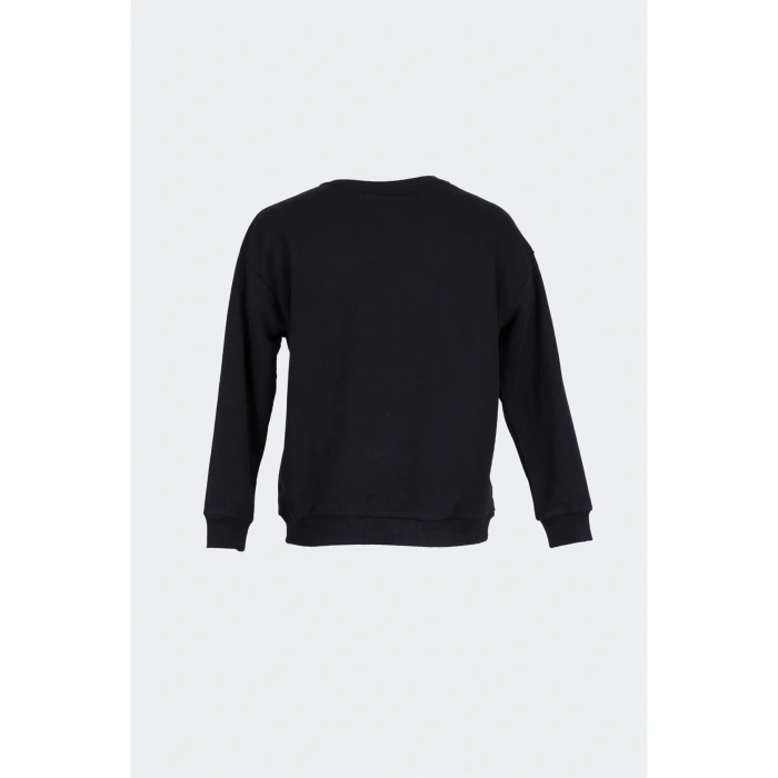Baskılı Siyah Kadın Sweatshırt 22k0574k1