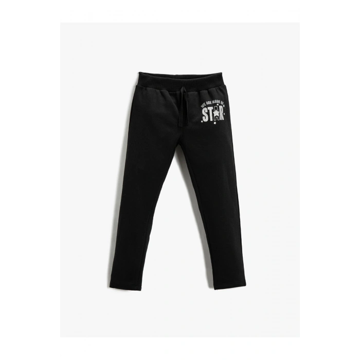 Kız Çocuk Eşofman Alt Siyah