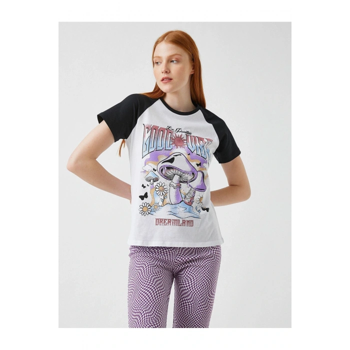 Kadın Ekru T-Shirt 2SAL10088IK