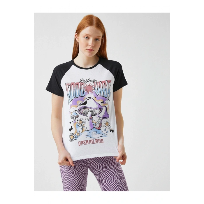 Kadın Ekru T-Shirt 2SAL10088IK