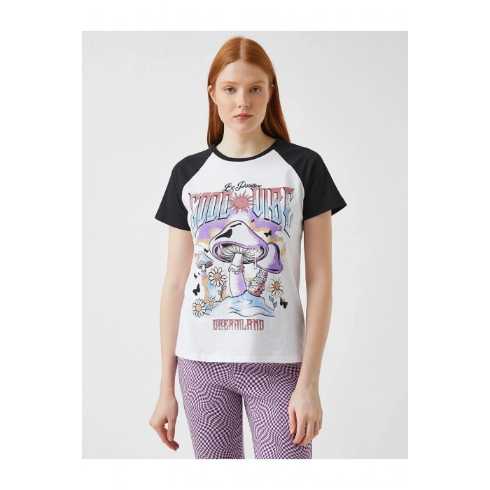 Kadın Ekru T-Shirt 2SAL10088IK