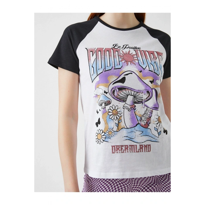 Kadın Ekru T-Shirt 2SAL10088IK