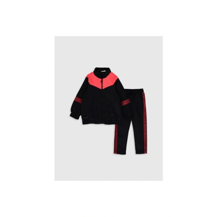 Unisex Çocuk Siyah Eşofman Takımı