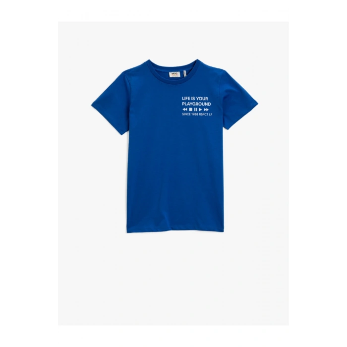 Erkek Çocuk Baskili Tisört Pamuklu