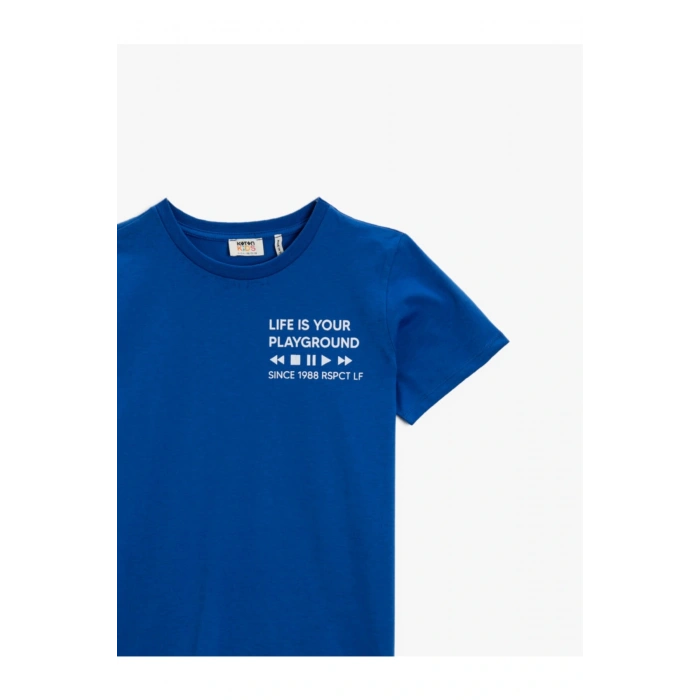 Erkek Çocuk Baskili Tisört Pamuklu