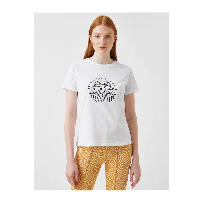 Kadın Ekru T-Shirt 2SAL10249IK