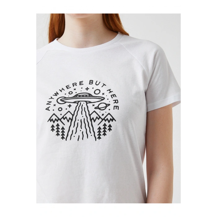 Kadın Ekru T-Shirt 2SAL10249IK