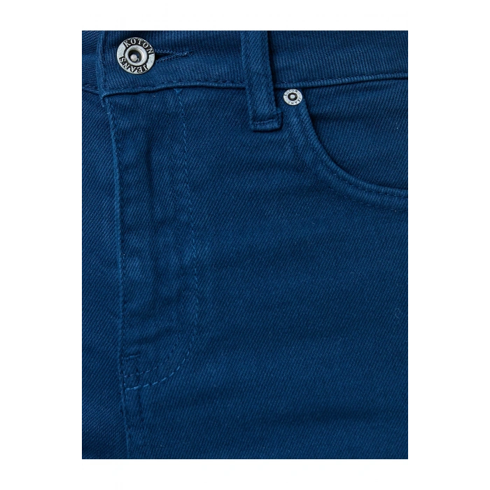 İspanyol Crop Paça Kot Pantolon Dar Kesim