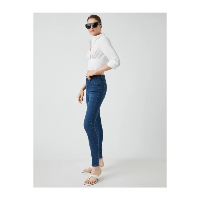 Dar Kesim Yüksek Bel Dar Paça Kot Pantolon - Carmen Jean