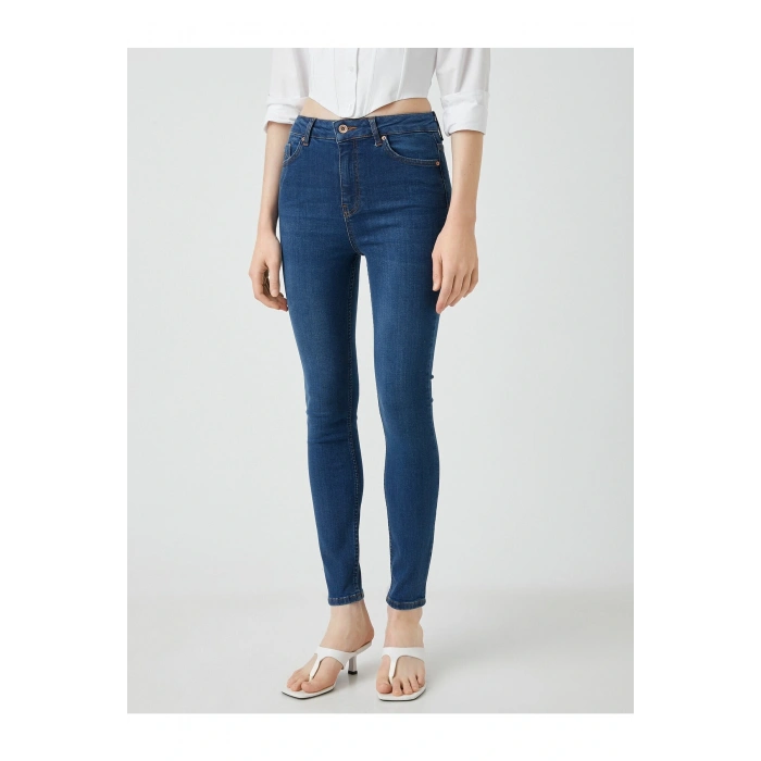 Dar Kesim Yüksek Bel Dar Paça Kot Pantolon - Carmen Jean