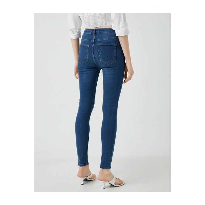 Dar Kesim Yüksek Bel Dar Paça Kot Pantolon - Carmen Jean