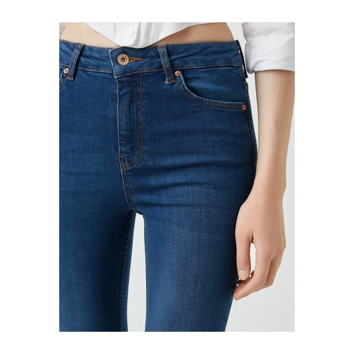 Dar Kesim Yüksek Bel Dar Paça Kot Pantolon - Carmen Jean