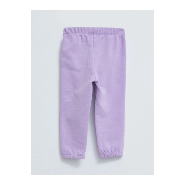 Beli Lastikli Basic Kız Bebek Eşofman Alt