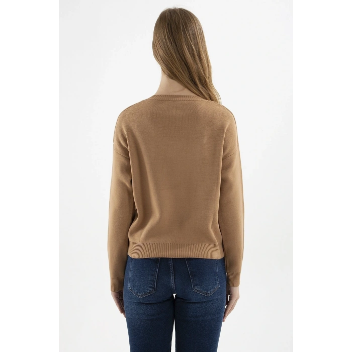 Kadın Düşük Omuzlu Kazak