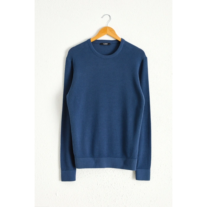 Erkek İndigo Kazak 0W3323Z8