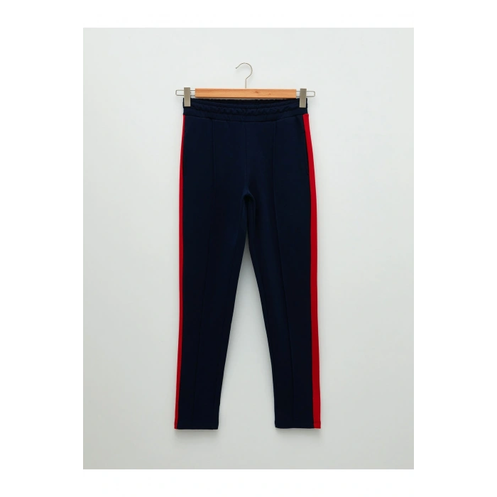 Beli Lastikli Şerit Detaylı Hamile Eşofman Alt