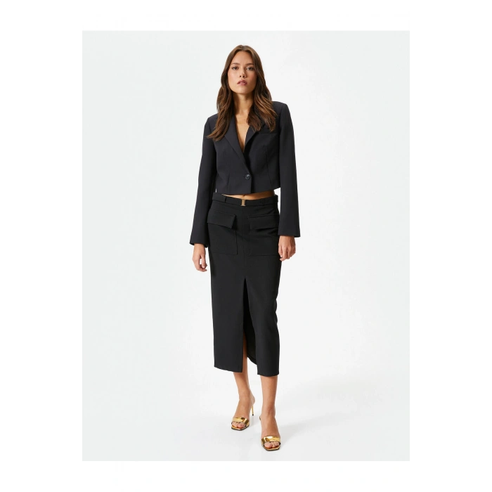 4sak50011uw Kadın Ceket Siyah