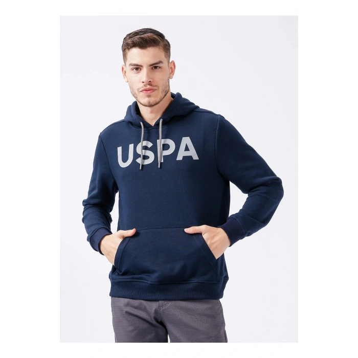 Kapüşon Yaka Lacivert Erkek Sweatshırt Guysk022