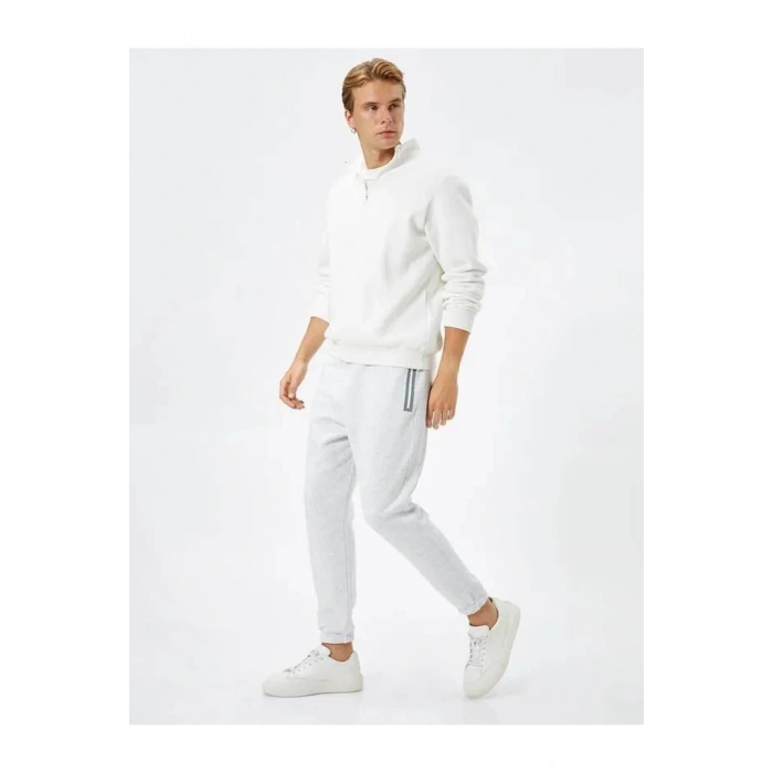 Erkek Eşofman Altı Gri 4wam40008mk