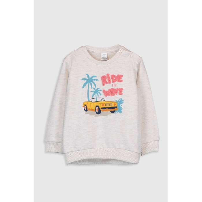 Erkek Bebek Kırıkbeyazmelanj Cx8 Sweatshirt