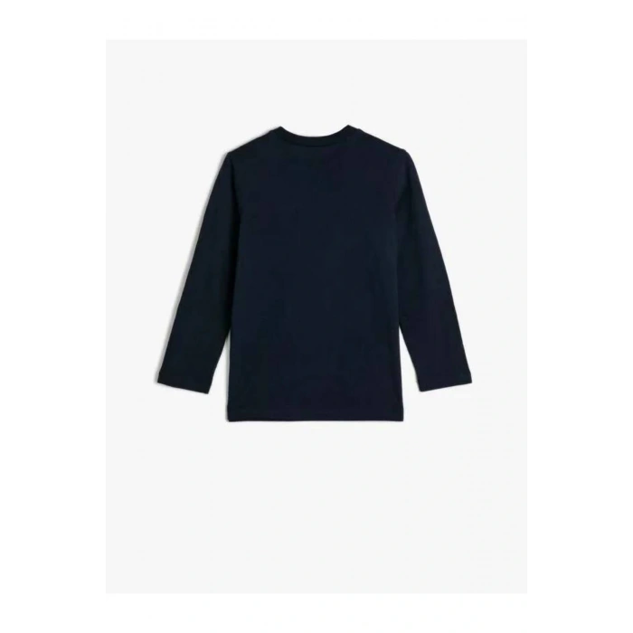 4WKB10080TK Koton Erkek Çocuk Sweat LACİVERT