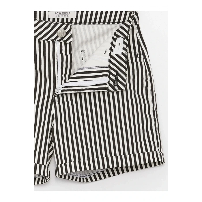 Lcw Kids Çizgili Kız Çocuk Şort