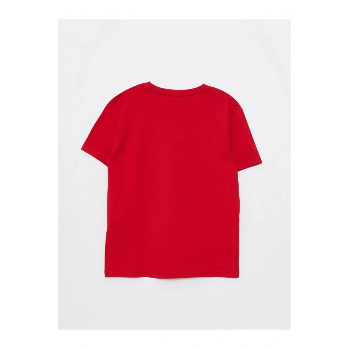 Lcw Kids Bisiklet Yaka Baskılı Kısa Kollu Erkek Çocuk Tişört