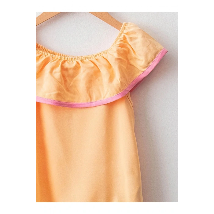 Lcw Kids Kayık Yaka Basic Viskon Kız Çocuk Bluz